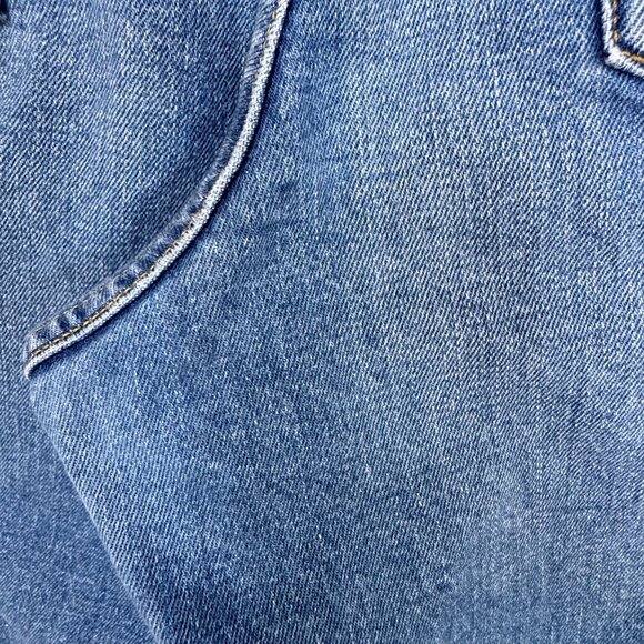 Gap High Stride Wide Leg Light Blue Wash Stretch Denim Jeans Size 14/32 Short - Picture 8 of 16